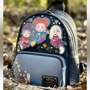 Loungefly hocus pocus Chibi suede Halloween backpack